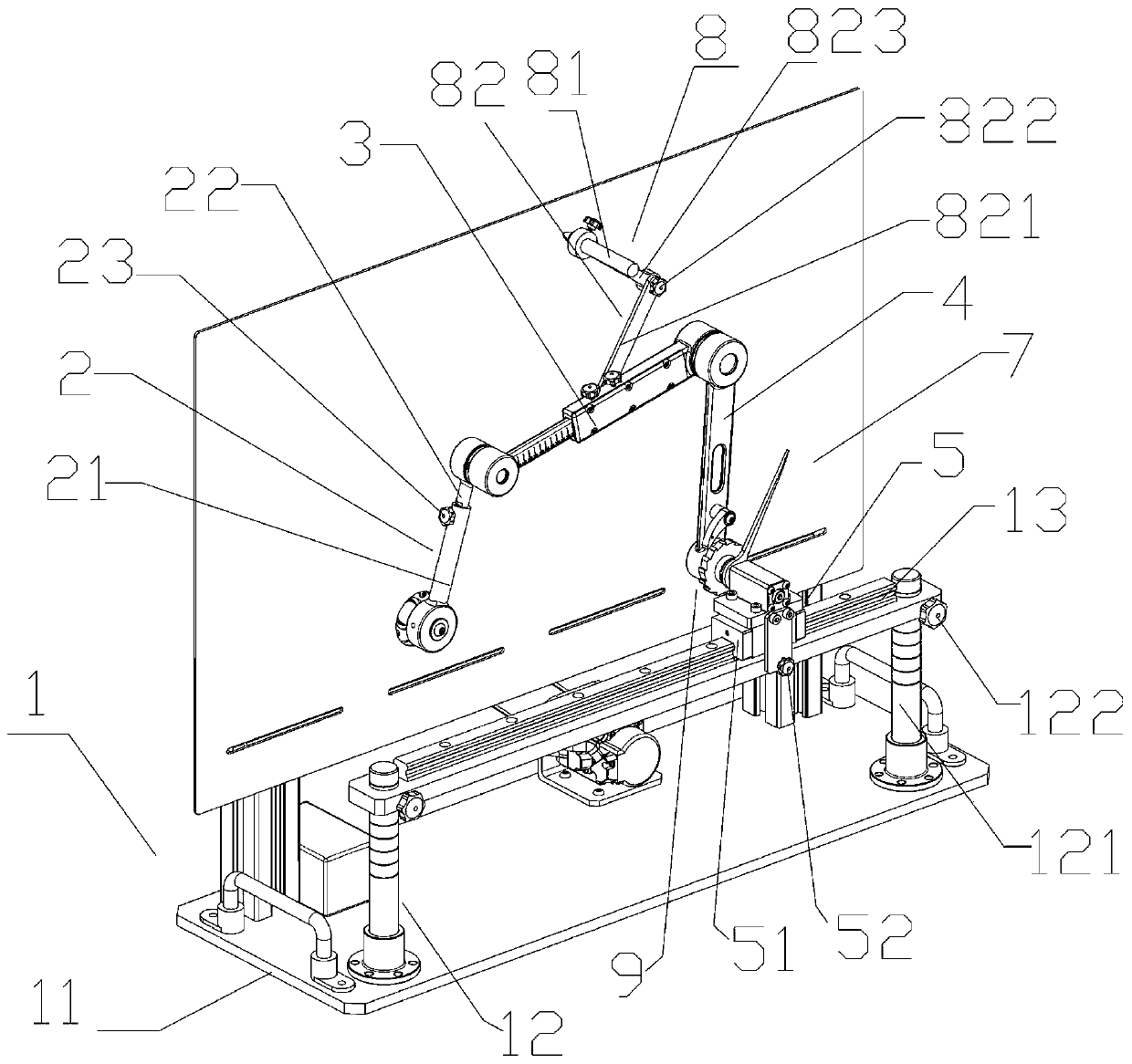 Planar linkage mechanism comprehensive demonstration device