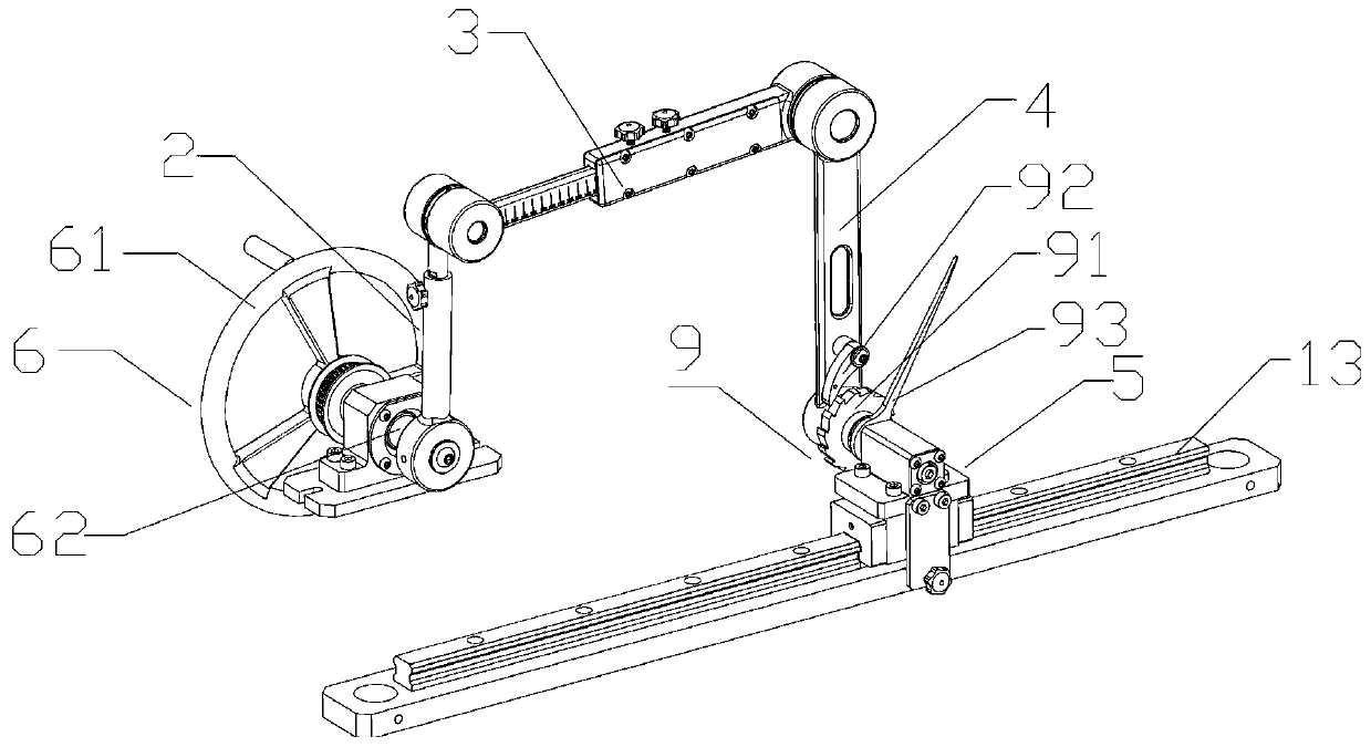 Planar linkage mechanism comprehensive demonstration device