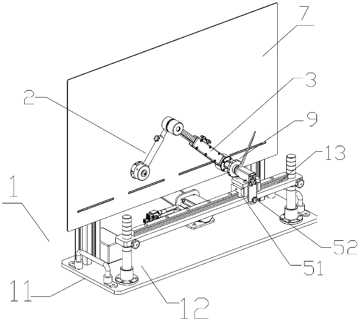 Planar linkage mechanism comprehensive demonstration device