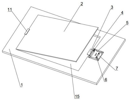 One-button fast fixing structure for main board