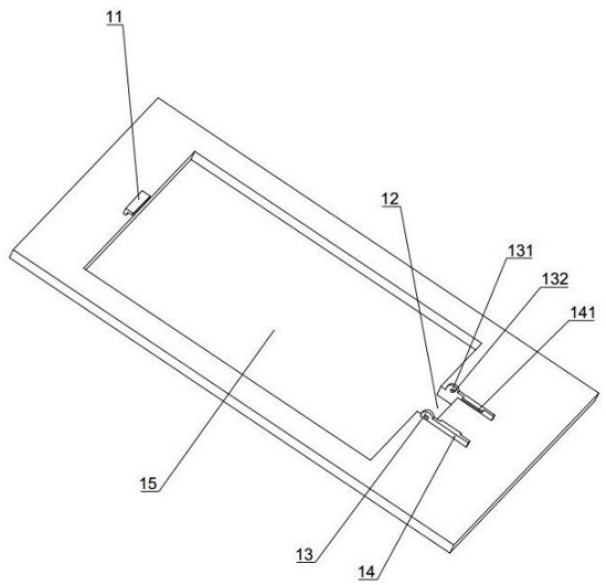 One-button fast fixing structure for main board