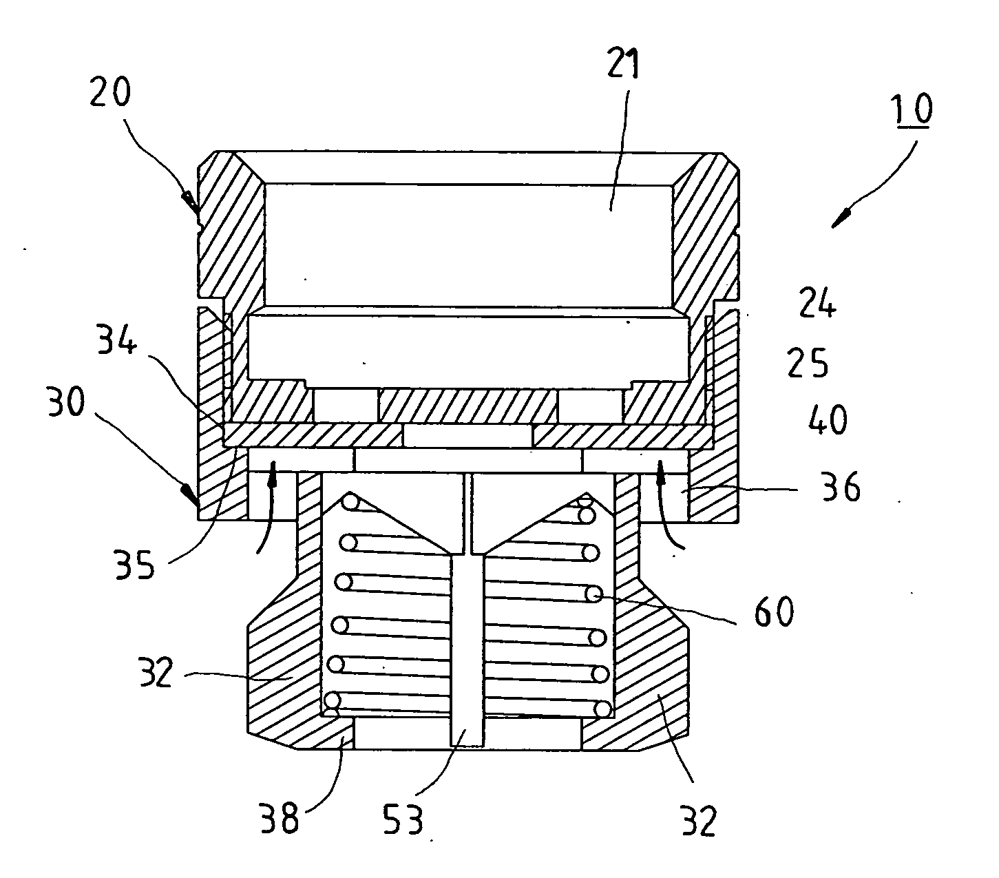 Self-draining vacuum breaker