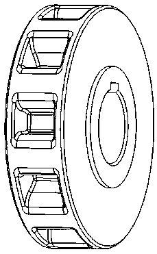 Rotary quantitative conveying device for aluminum phosphide tablet applying machine