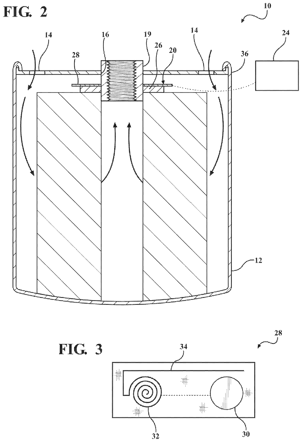 Disposable filter including an integrated sensor assembly