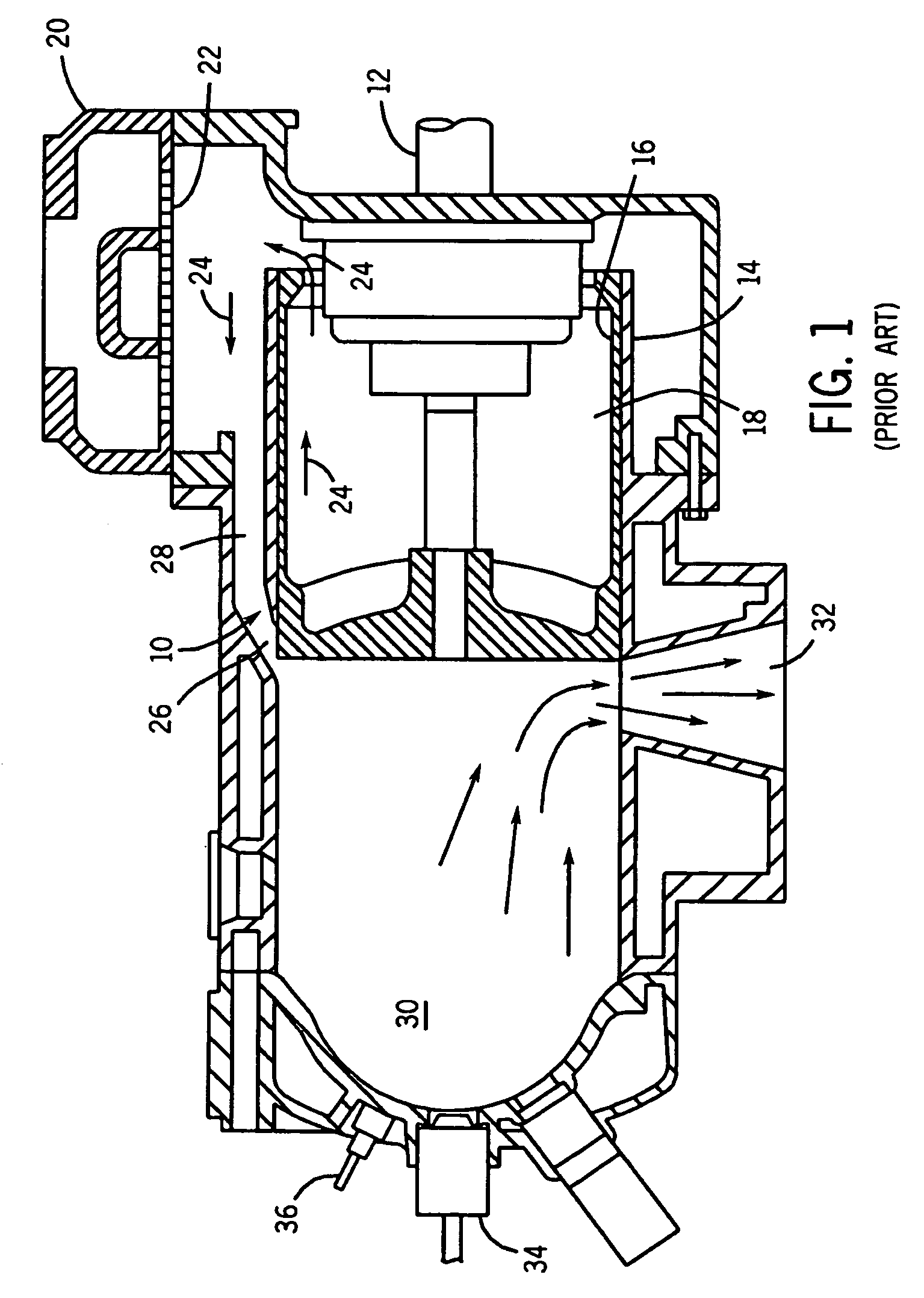 Air intake porting for a two stroke engine