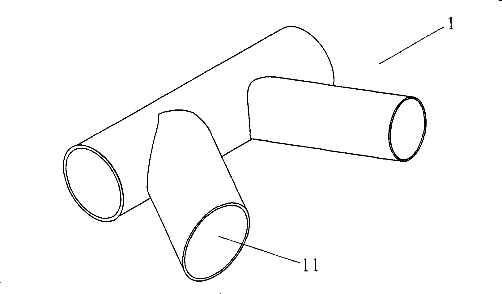 Compound material special piece molding method and molding central spindle