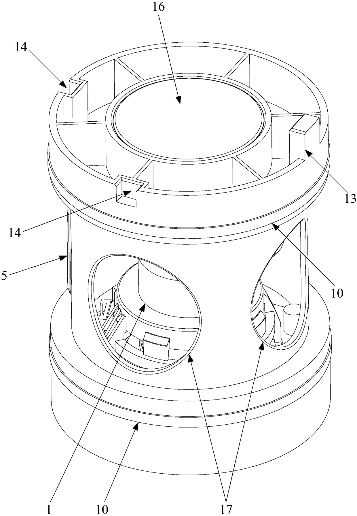 An audio device and a low-frequency adjusting structure thereof