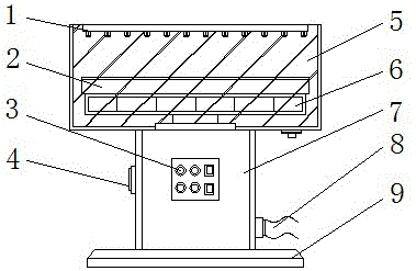 Fixed type flower viewing device