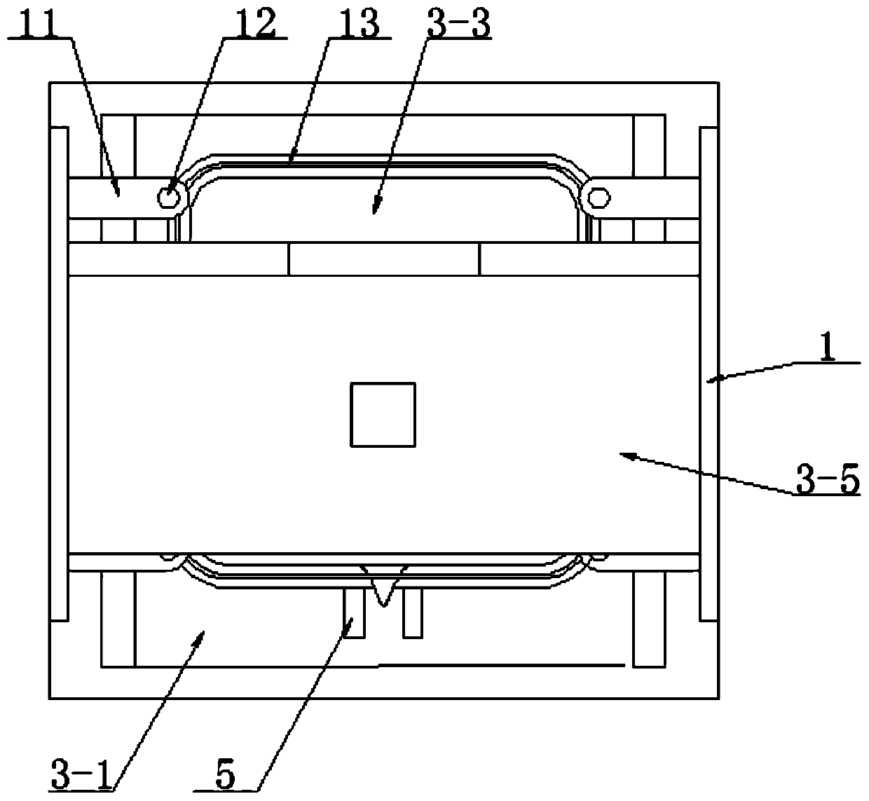 High-concentration wastewater reduction electro-Fenton tank structure convenient to disassemble, assemble and clean