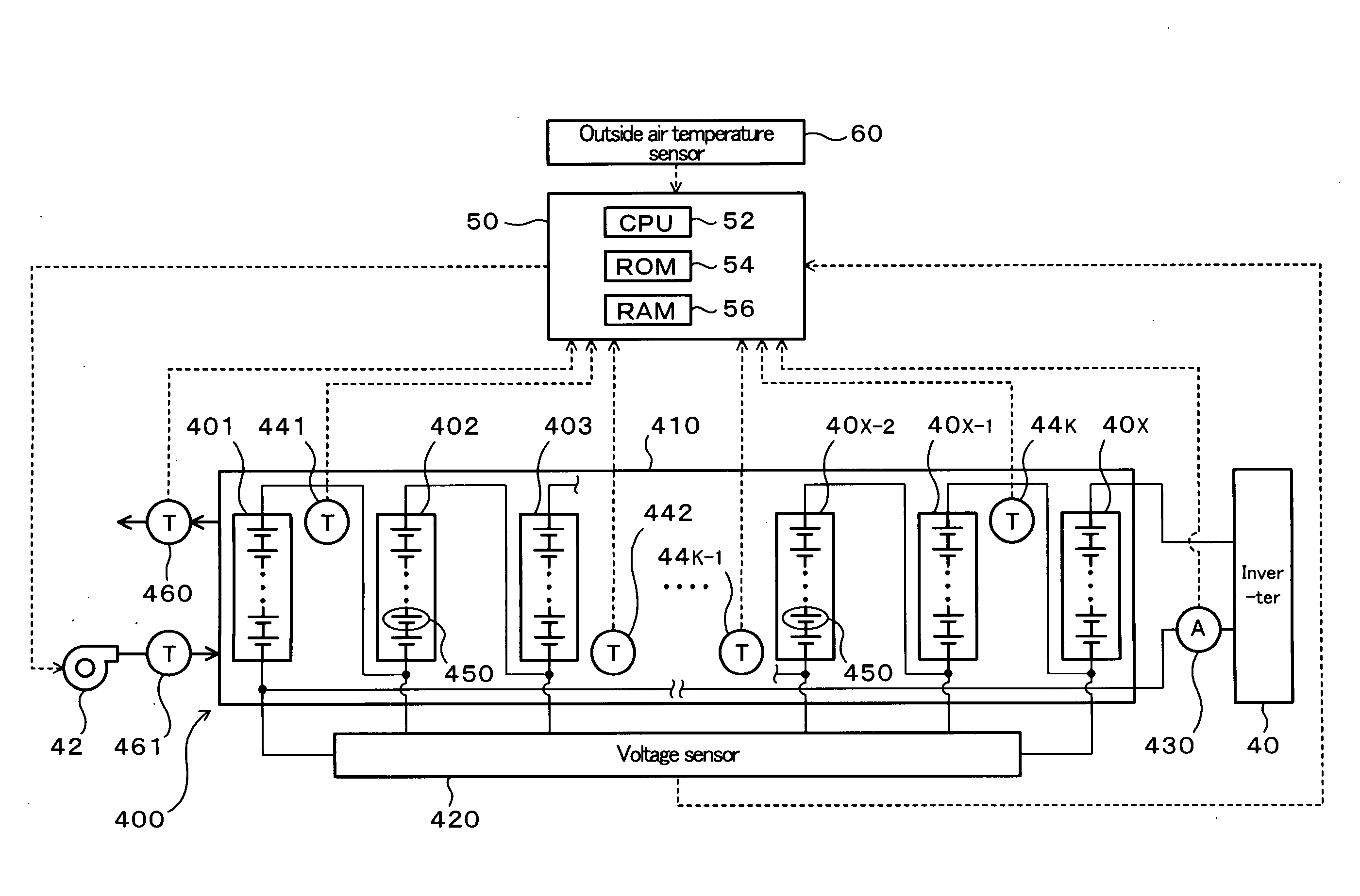 Battery Apparatus, Vehicle Having the Same Mounted Thereon, and Failure Determining Method for the Battery Apparatus