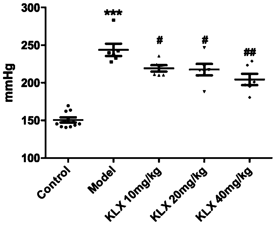 Compound capable of reducing blood pressure and relaxing blood vessels and application of the compound