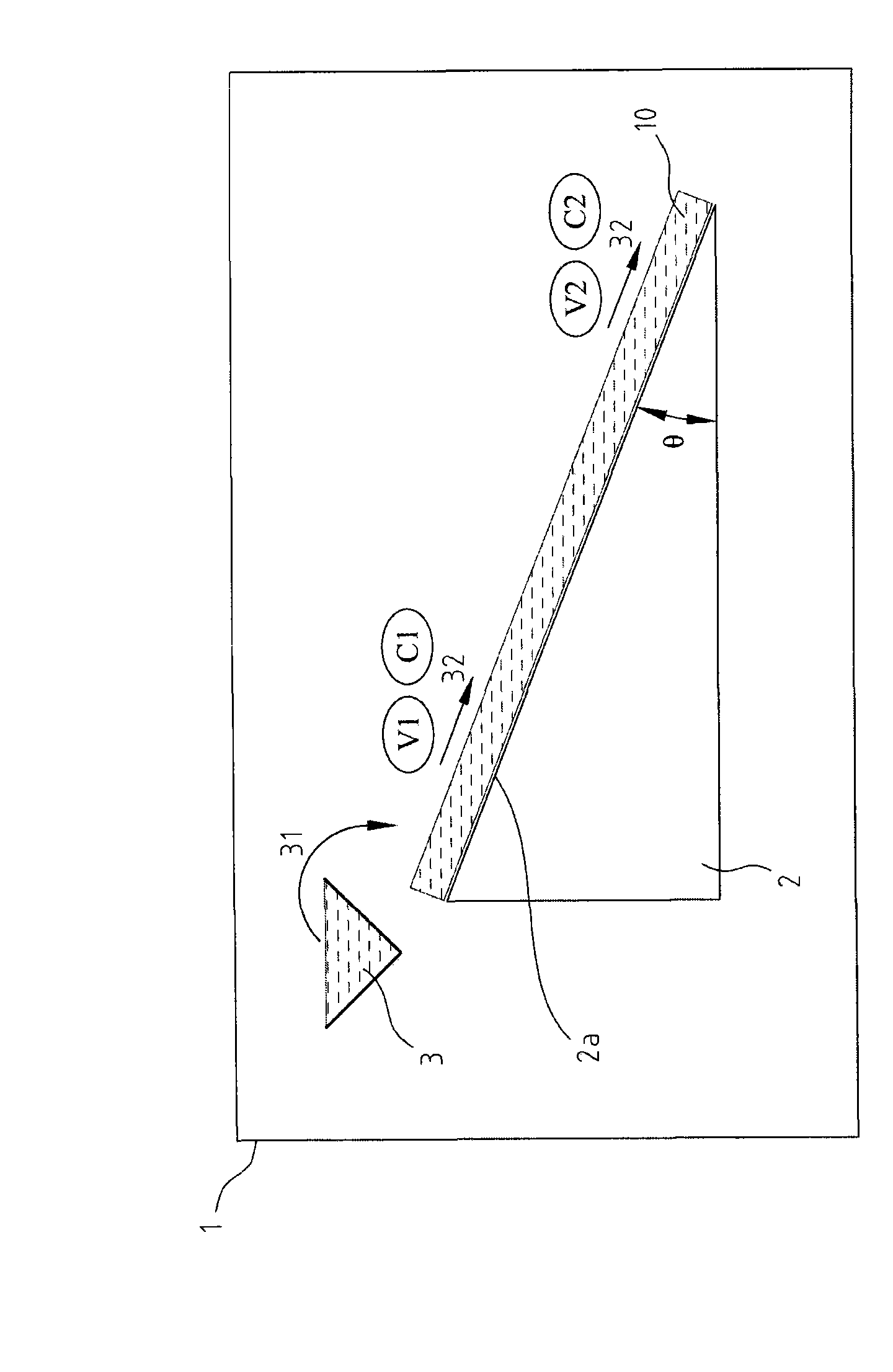 Device and method for etching optical glass