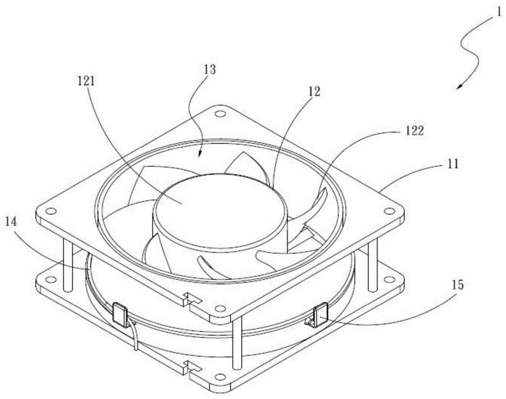 Annular fan line neatening structure