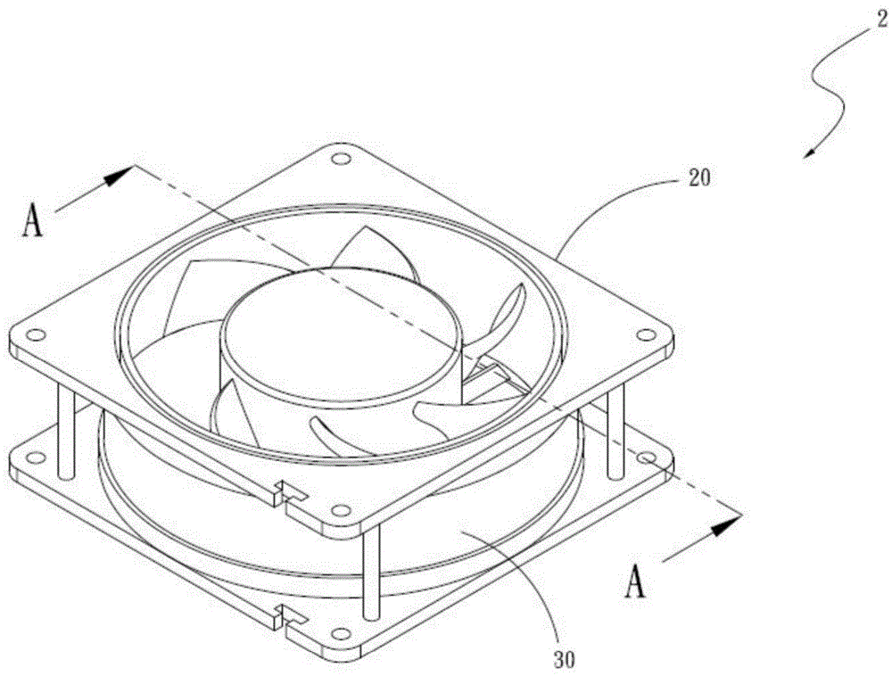 Annular fan line neatening structure