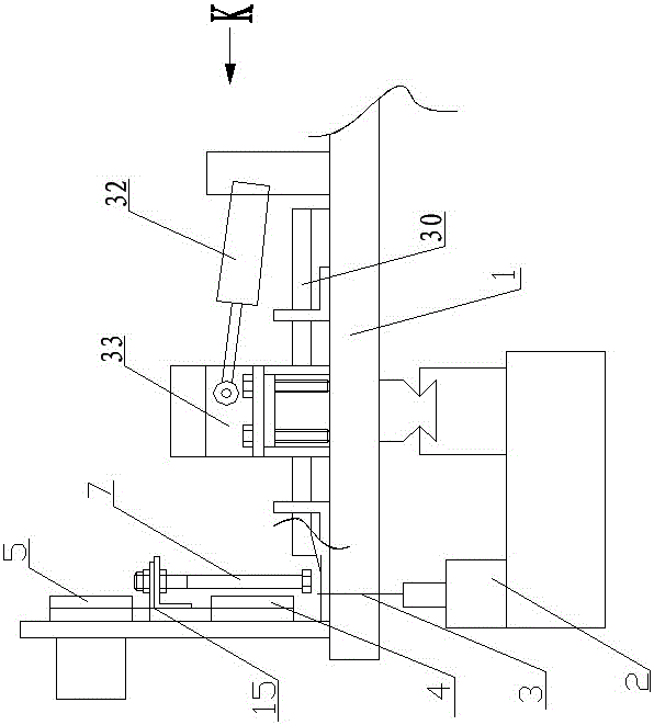 Transmission device for carton handle belt threading machine