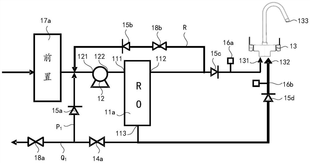 Waterway system and water purifier