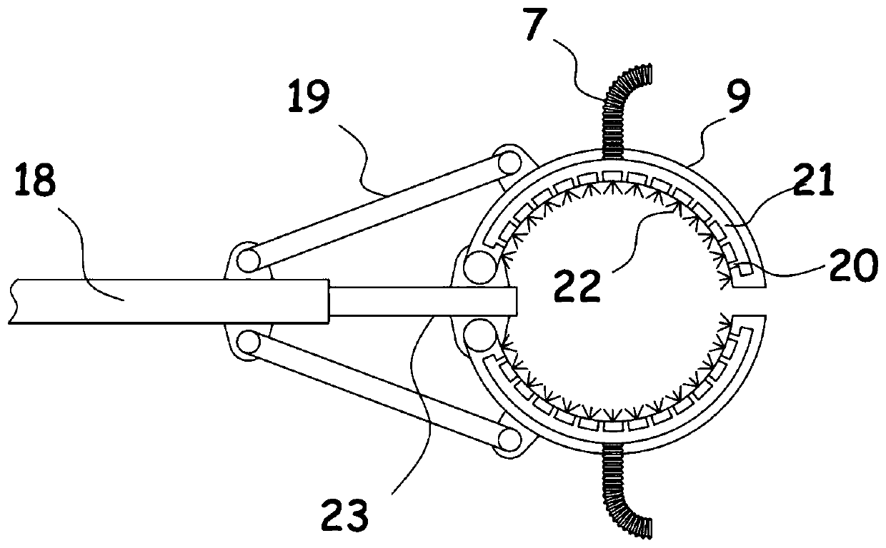 Garden tree trunk lime brush-coating device