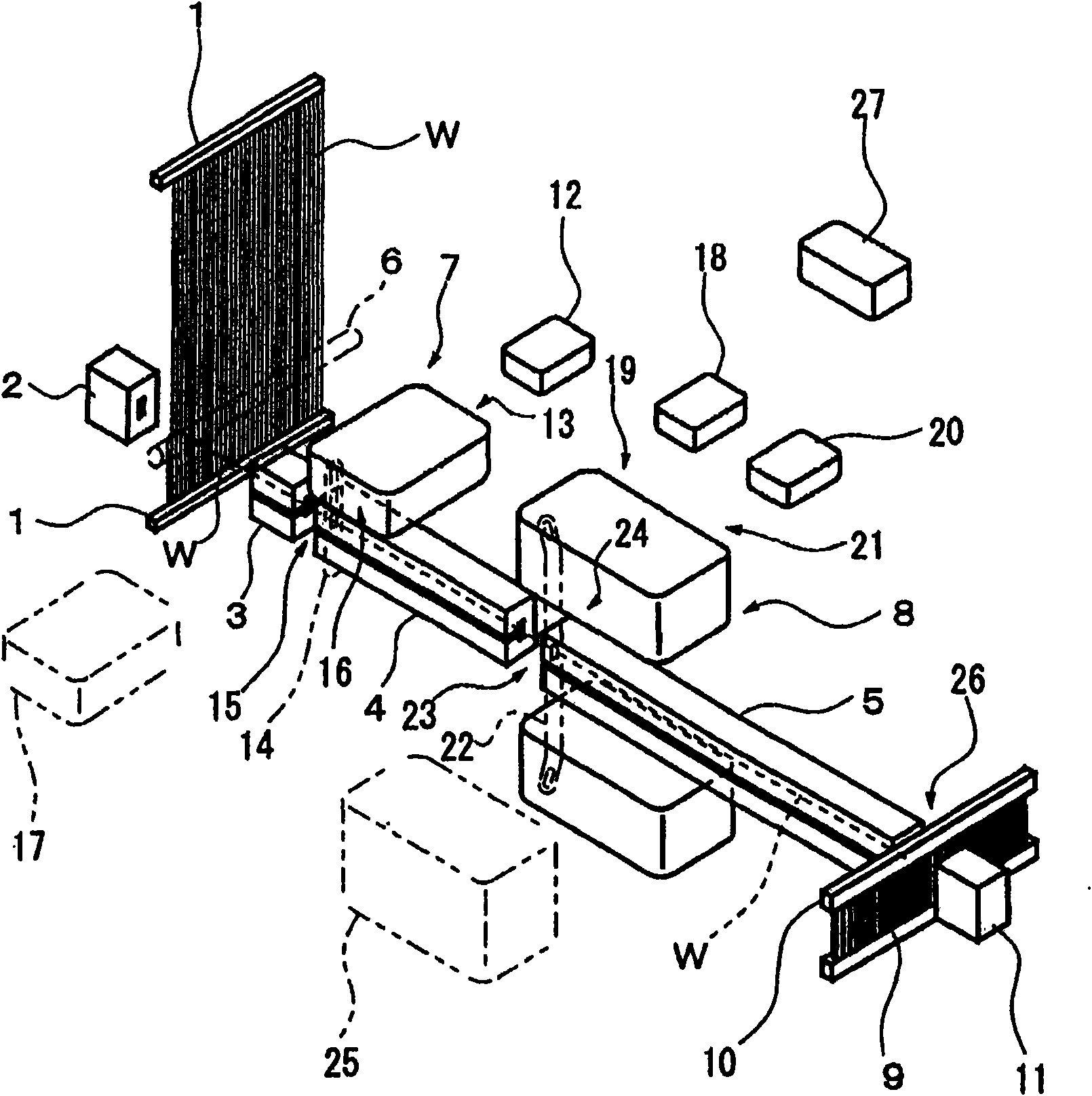 Drawing in machine