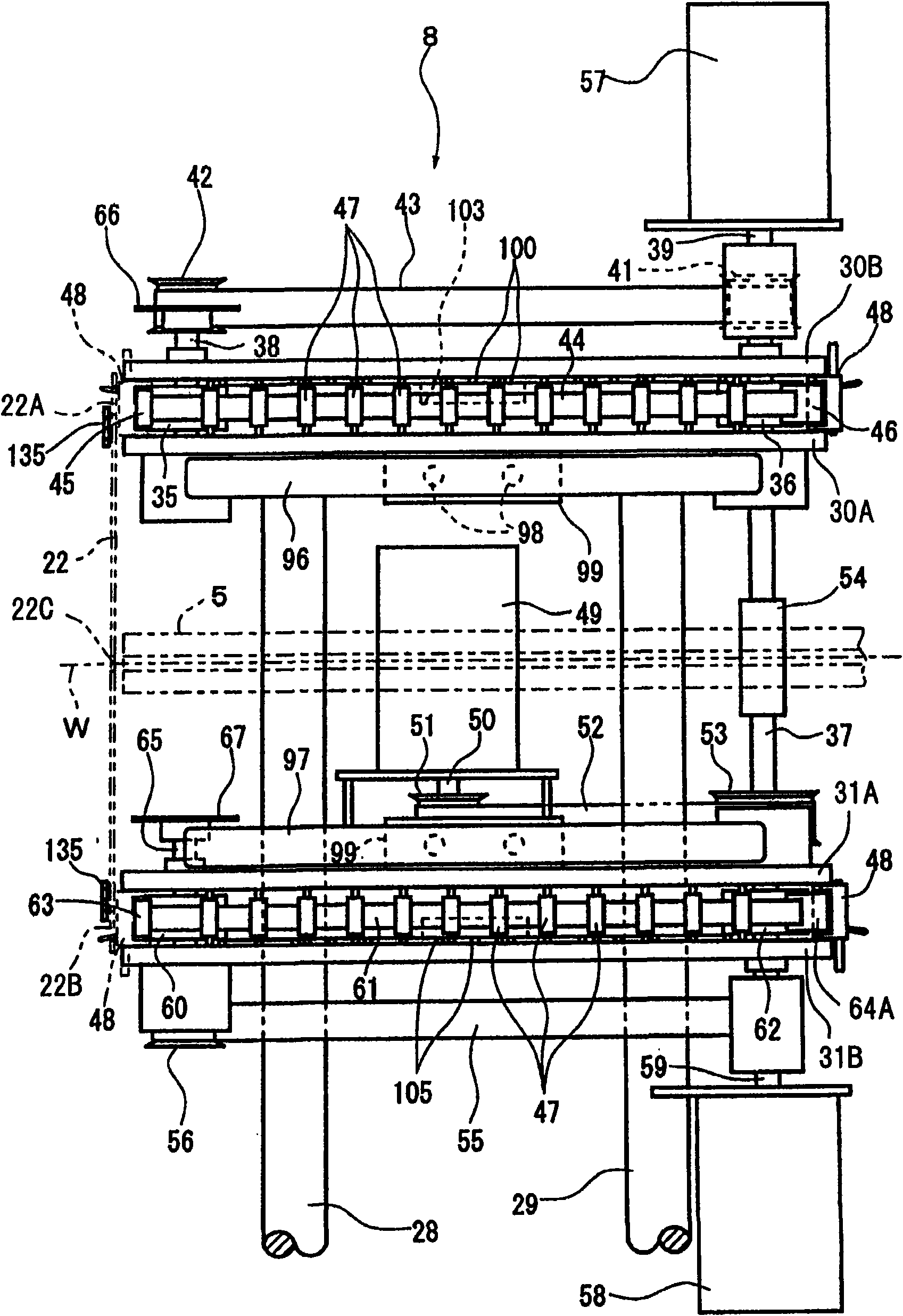 Drawing in machine