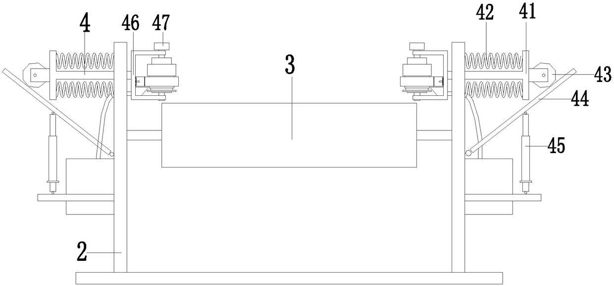 Acid-proof substance coating protection device used for pretreatment of single-sided galvanized steel sheet