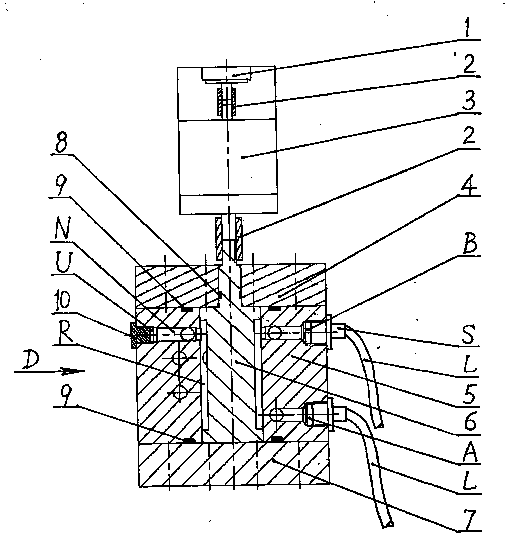 Swing type hydraulic proportioning and servo valve