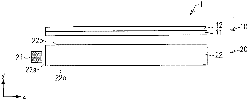 Planar lighting device and display device having same