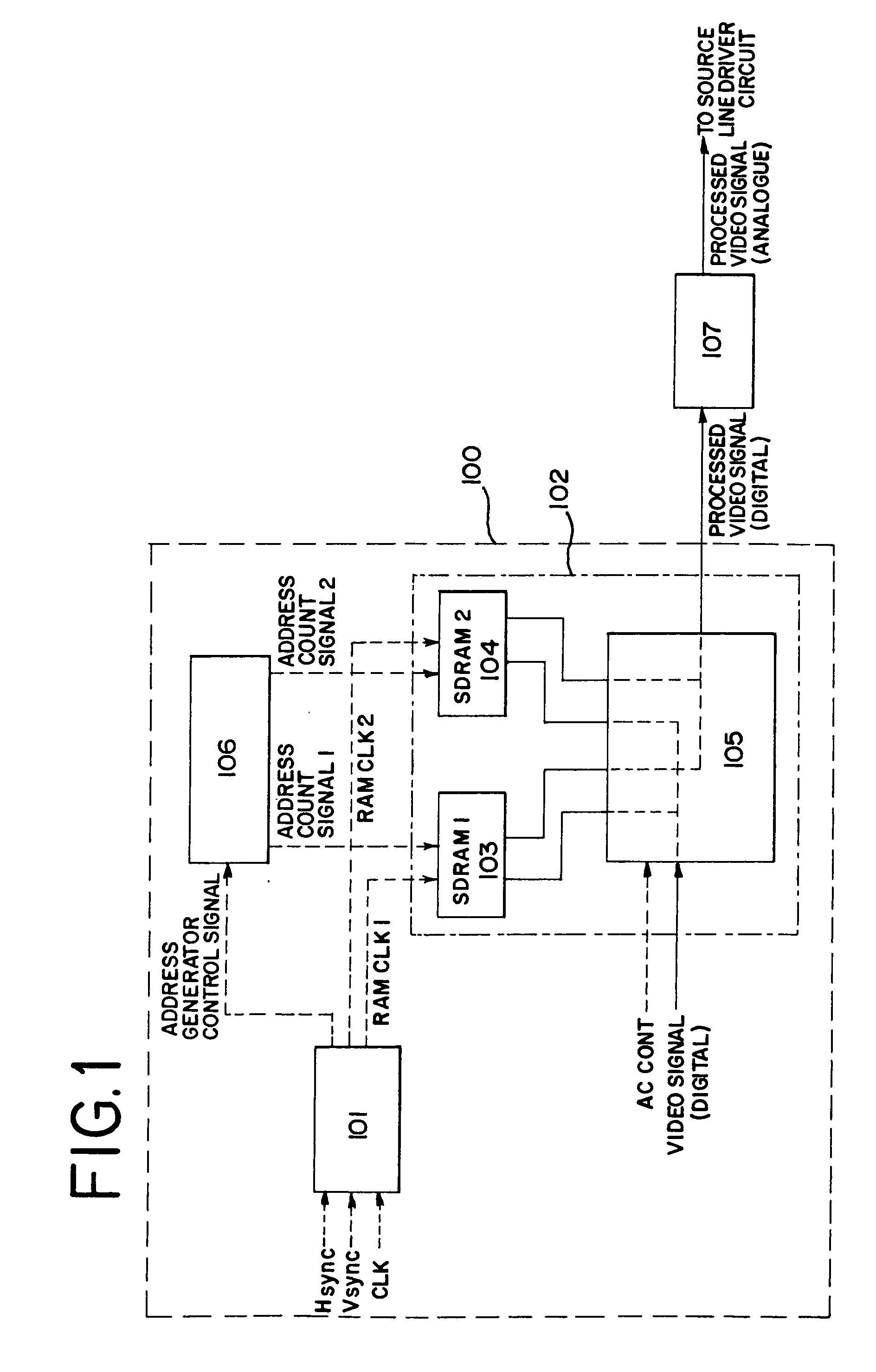 Semiconductor display device and method of driving a semiconductor display device