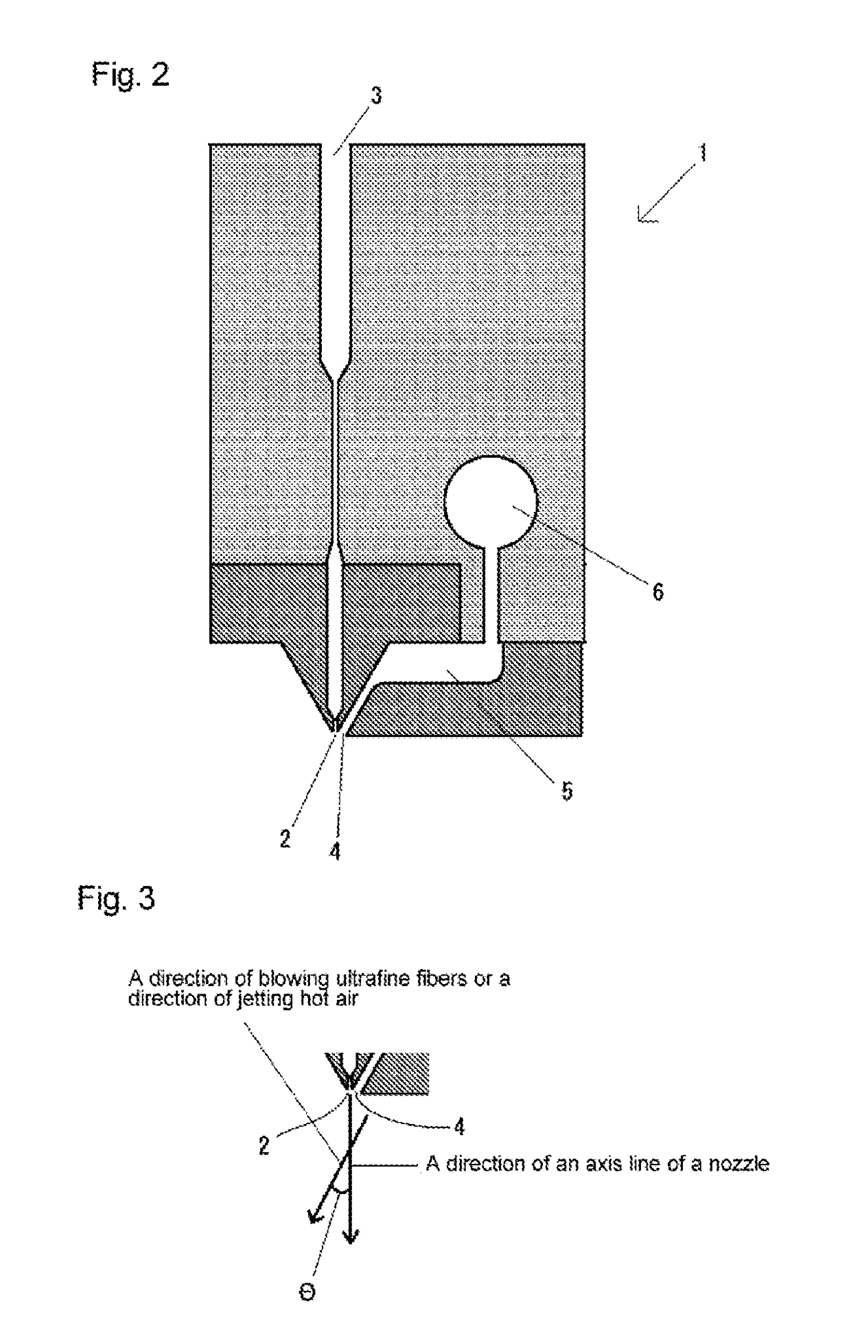 Method for manufacturing and device for manufacturing ultrafine fiber nonwoven fabric