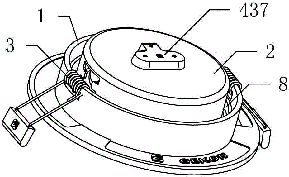 Rotatable LED down lamp and spotlight