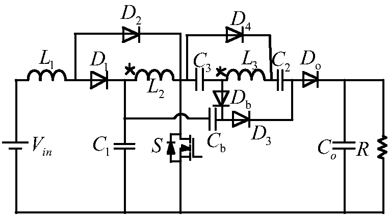 Photovoltaic system-used cascaded multi-bootstrap DC-DC converter