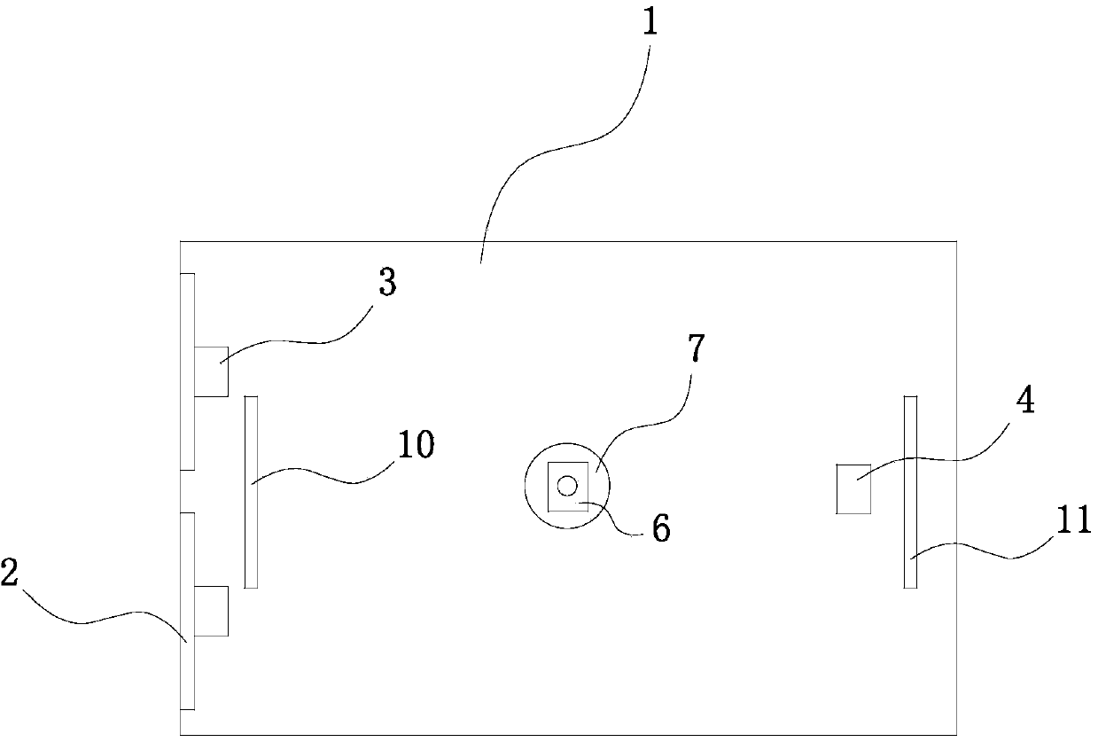 Photographing monitoring system based on sensing detection control