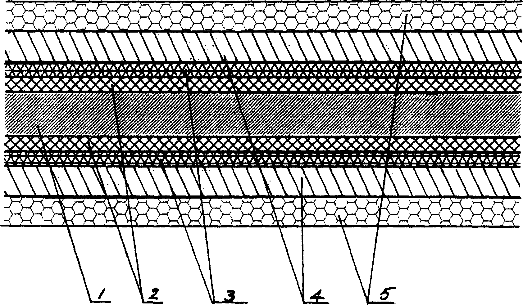 Composite imitation metal sheet (coiled) material and production process thereof