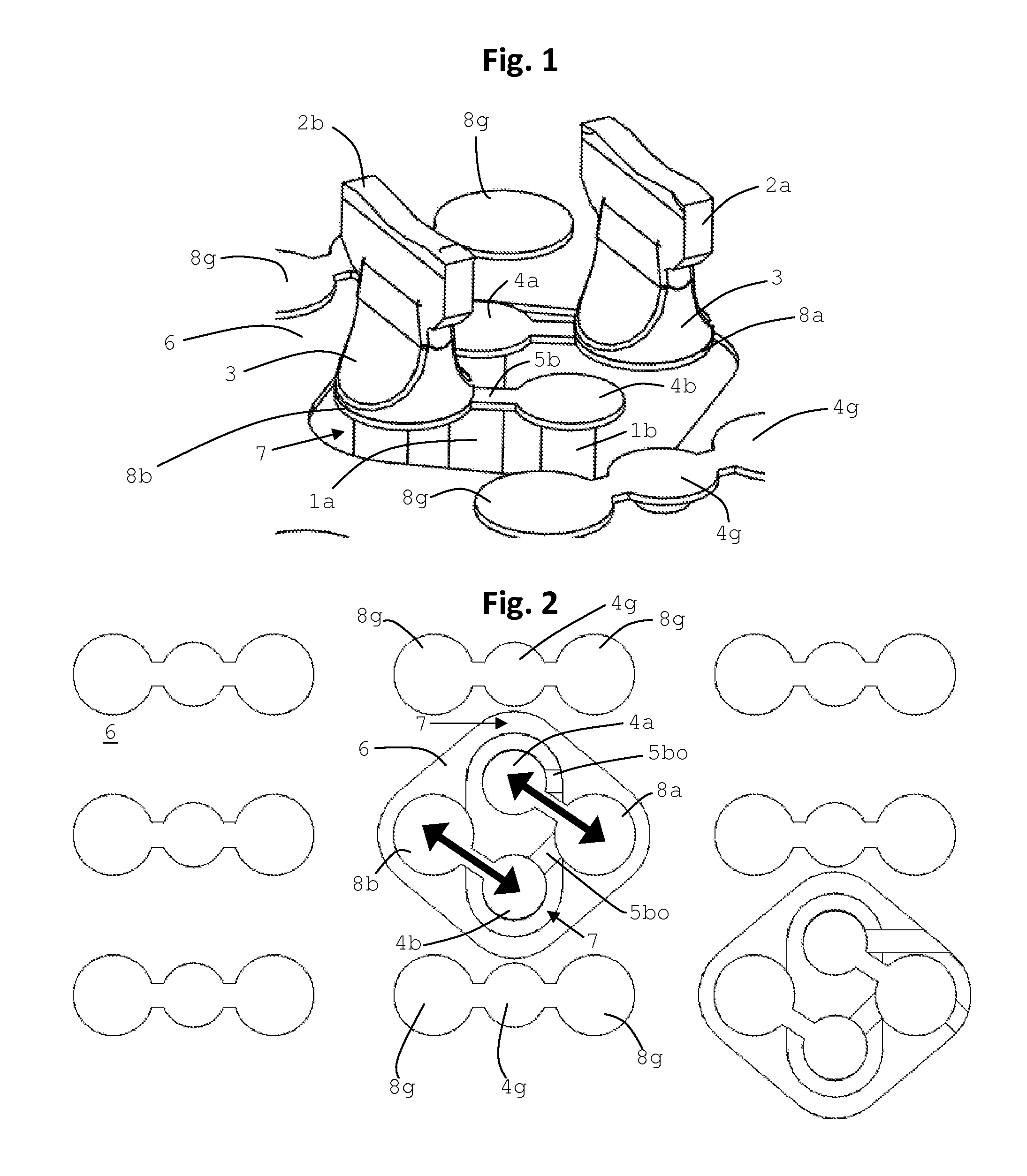 Via structure for transmitting differential signals