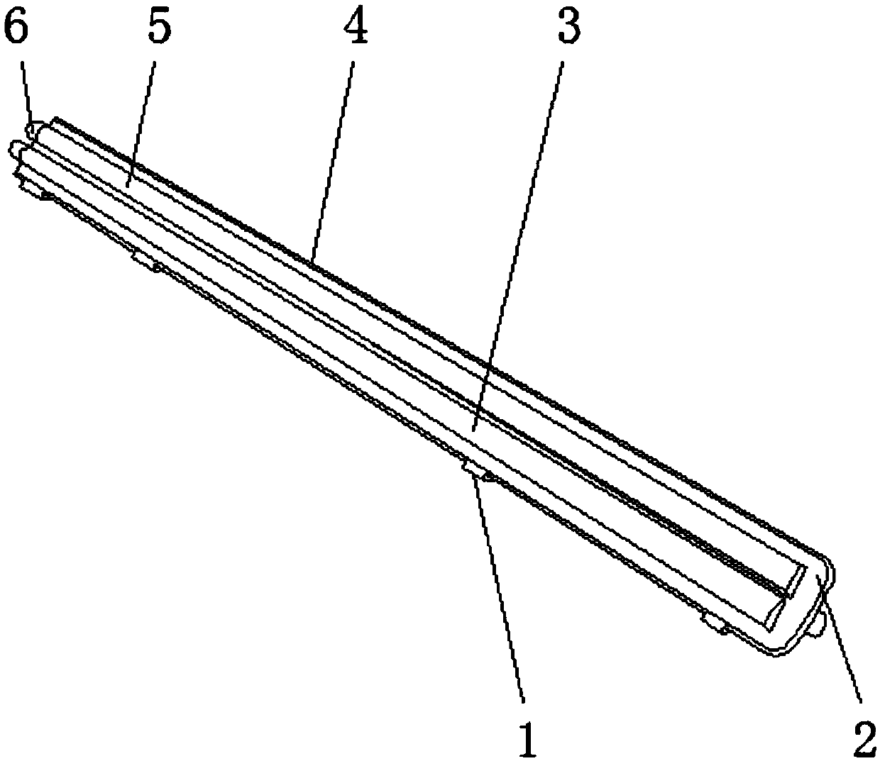 LED lamp fluorescent support