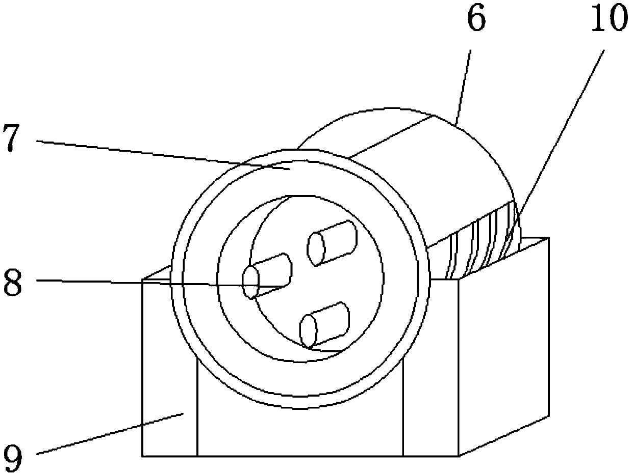 LED lamp fluorescent support