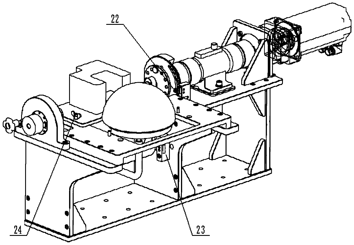 Loading test device for electric folding and unfolding mechanism of airplane illuminating lamp