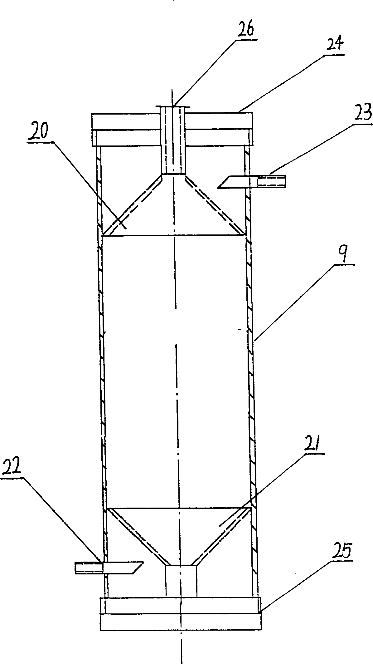 Radial air inlet type turbulence intelligent adjustable adsorption type oxygen enriching device