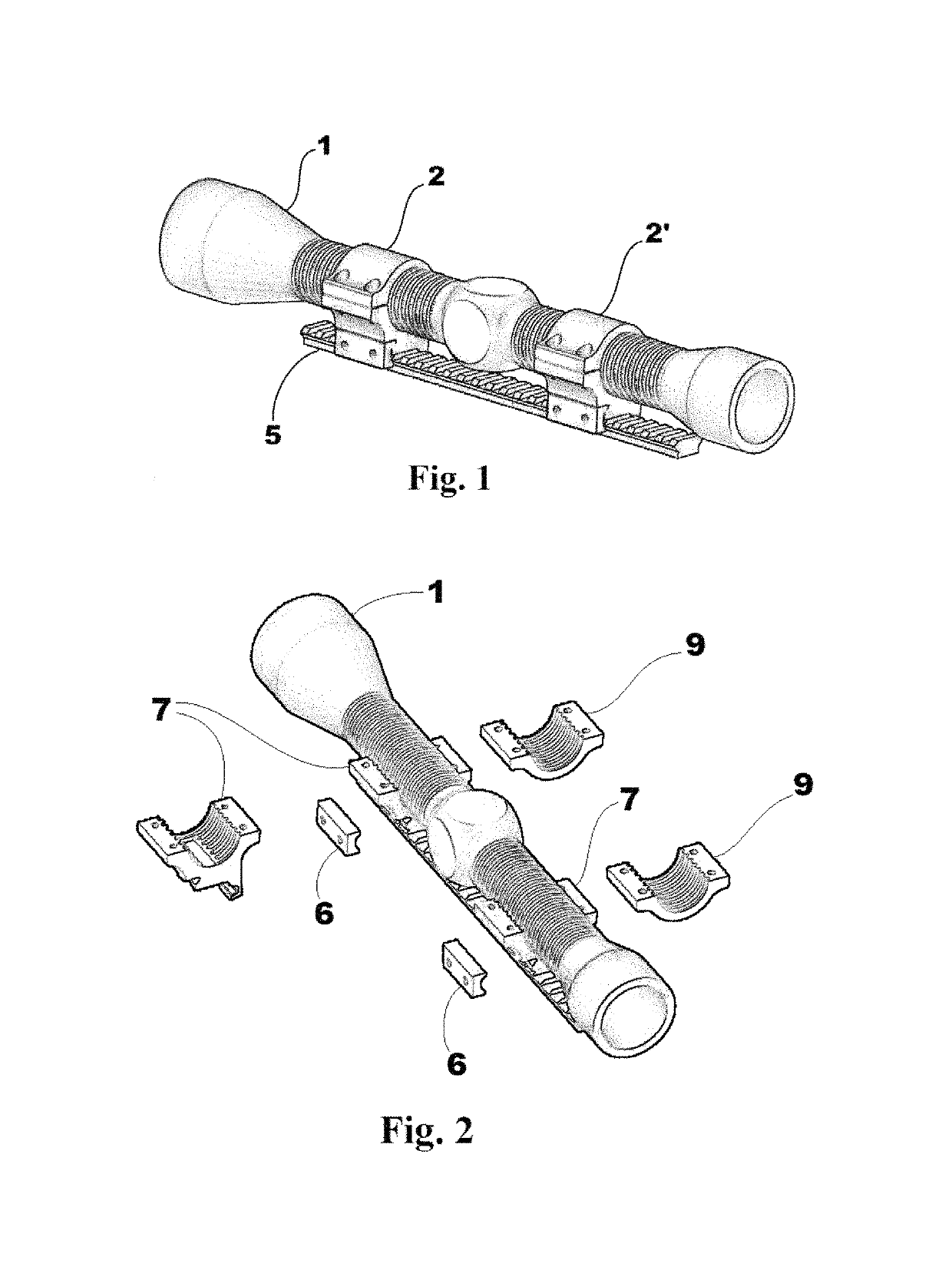 Rifle scope and mount system