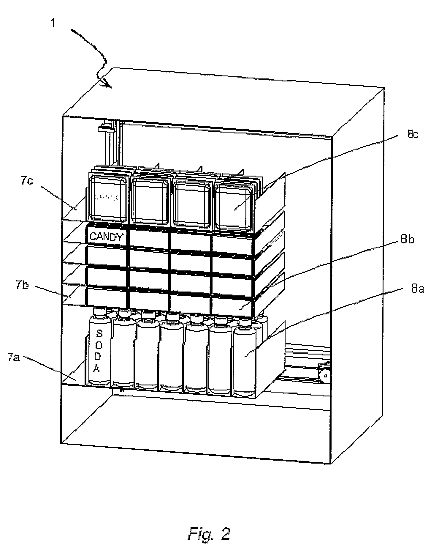 Article storage and retrieval apparatus, and vending machine