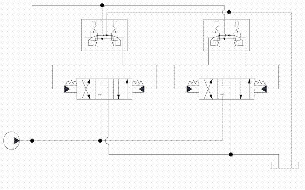 Running control loop and hydraulic excavator