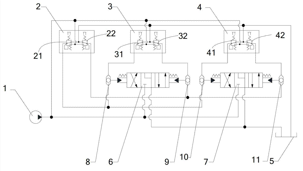 Running control loop and hydraulic excavator