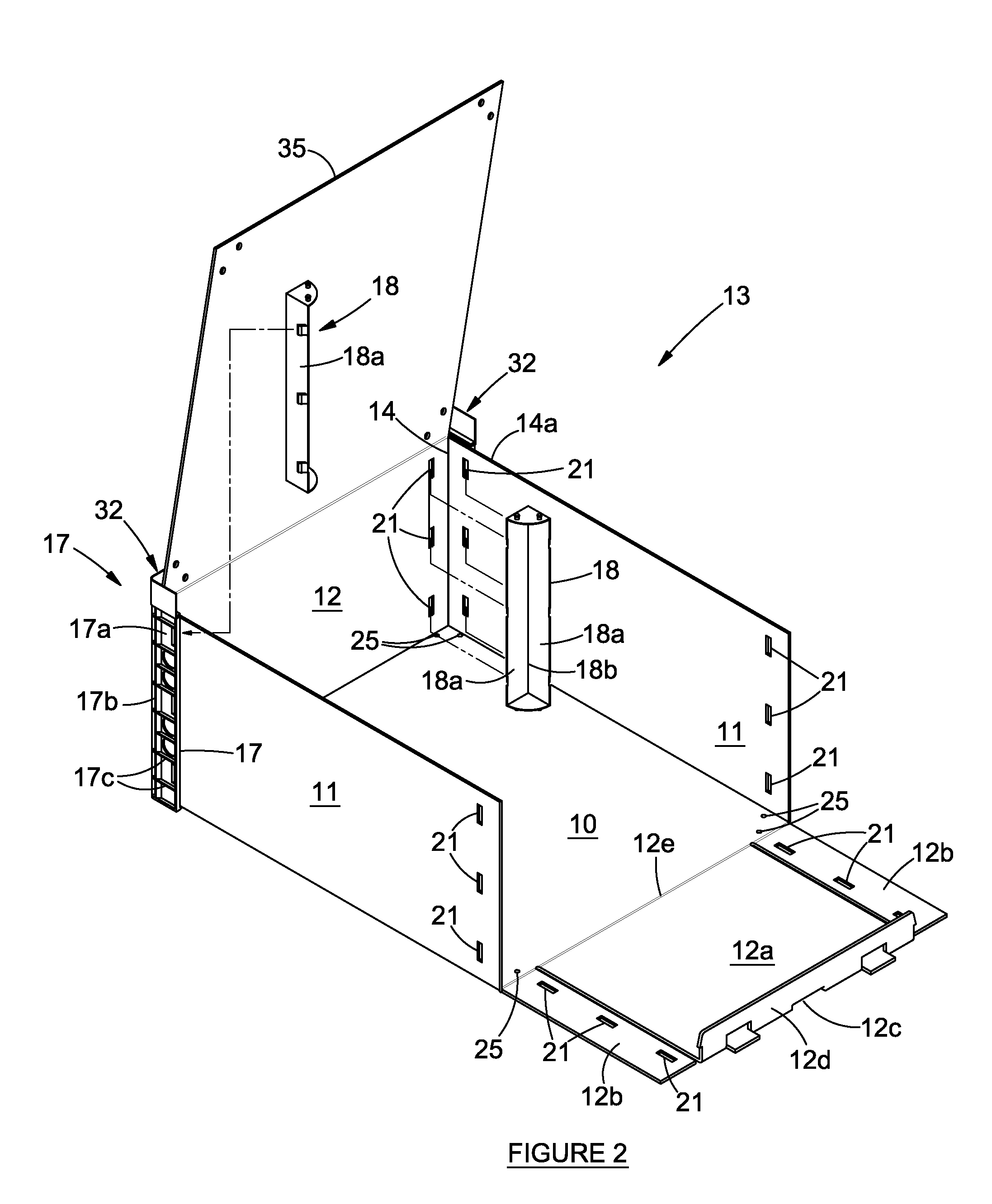 Slide and clip-in corner support