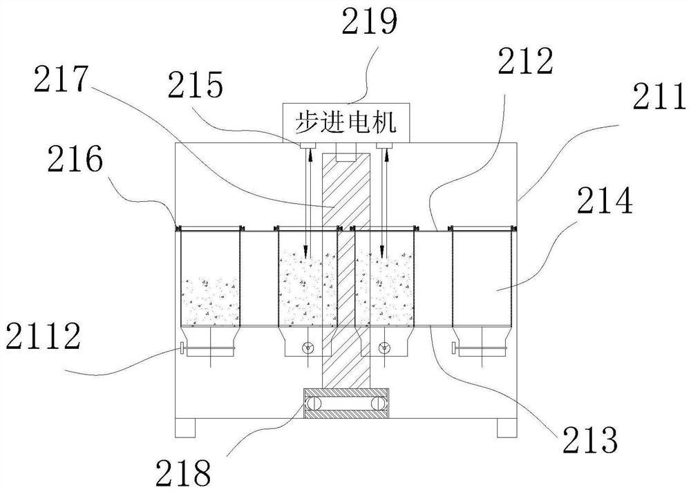 An underground raw coal gangue discharge system