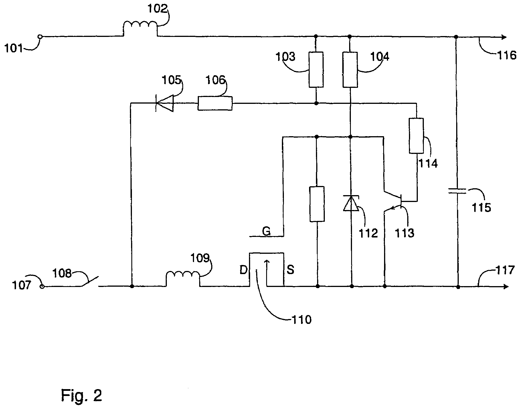 Polarity protection implemented with a MOSFET