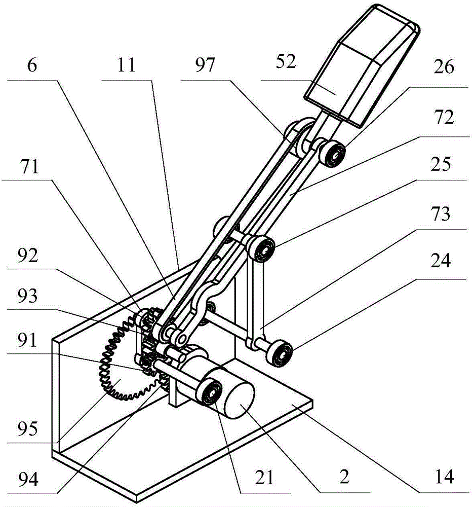 Connecting rod and planet wheel linear coupling self-adaption robot finger device