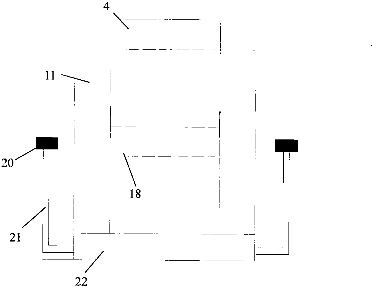 Two-dimensional visualized test device of work mechanism of anchoring system