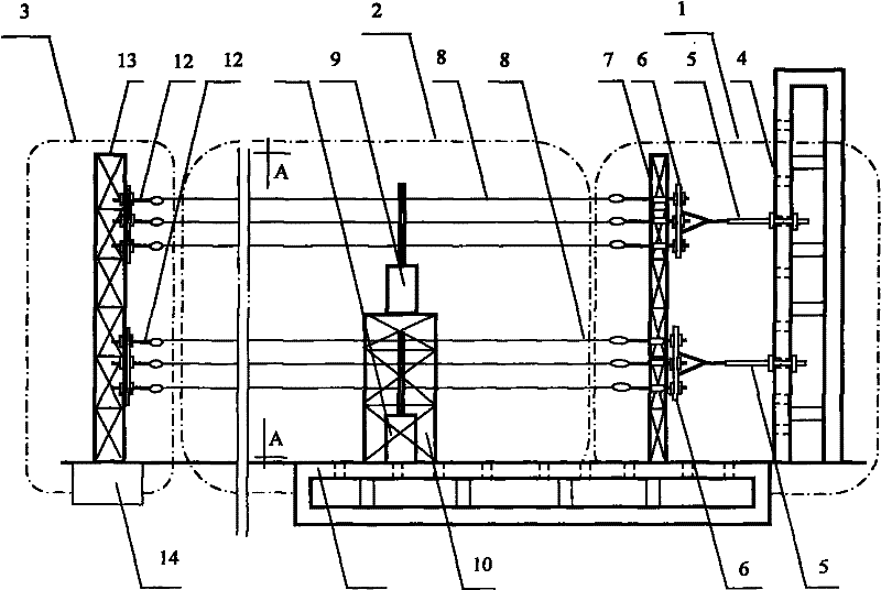 500kv compact power transmission line three phase bundle conductor breeze vibration simulation test platform