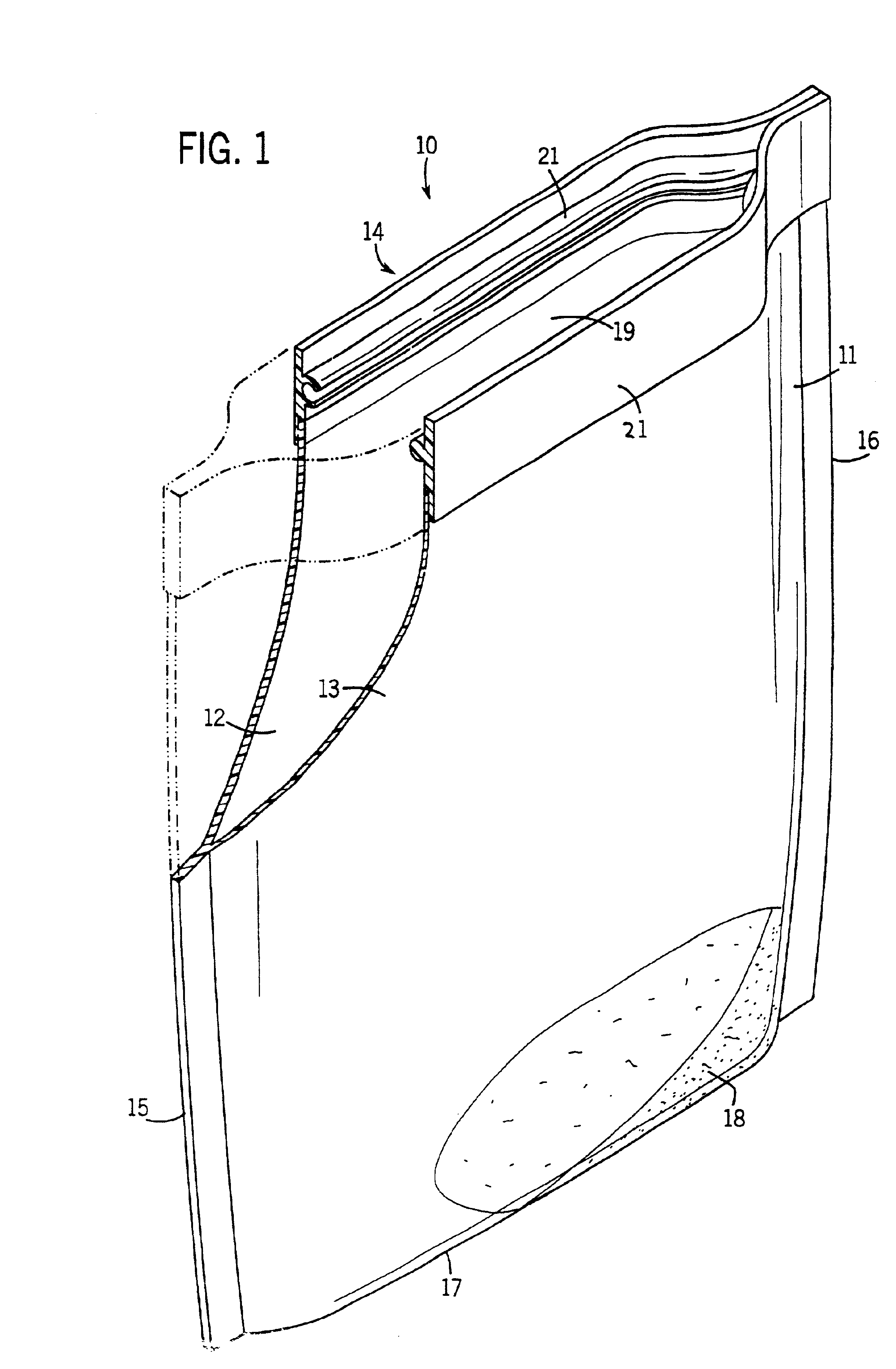 Method for laminating closure member to film web