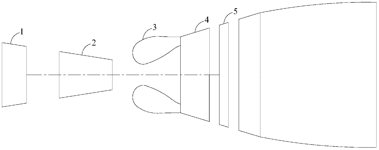 A pre-mixed pre-evaporation low-pollution combustor with dual oil channels and four swirl flow pre-film main combustion stages