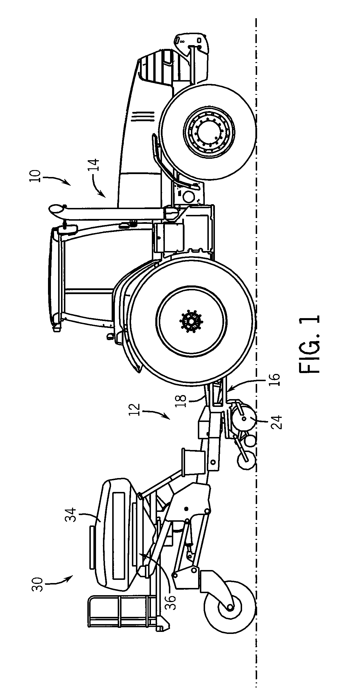 Stack-fold implement having bulk fill system